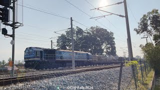 KTMB Class 29 [ 291xx ] passing Tanjung Malim with Cement Rake