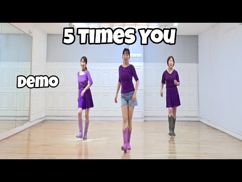 5 Times You - Line Dance (Demo) | Improver | Niels Poulsen 