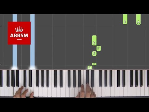 The Egyptian Level / ABRSM Piano Grade 1 2019 & 2020, C:3 / Synthesia 'live keys' tutorial