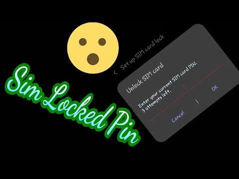 HOW TO CREATE | SIM LOCK PIN 2020