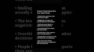 Unseen Truths About How Your Mind Works! #shortsfeed #shortvideo #shortsvideo #shorts #short
