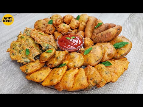 Crispy Pakora Platter Recipe By Aqsa's Cuisine | Dawat Platter | Party Platter | Easy Iftar Recipes