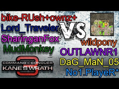 Kane's Wrath 4v4 [R14] Tiberium Gardens V8 (MOK)