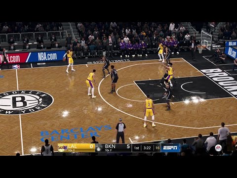 NBA LIVE 19 PS4 PRO - Los Angeles Lakers vs Brooklyn Nets - CPU SIM Full Game - New Patch 1.17 - HD
