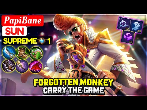 Forgotten Monkey Carry The Game [ Supreme 1 Sun ] PapiBane YouTube - Mobile Legends