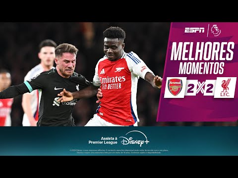 Gols e lances de Arsenal x Liverpool