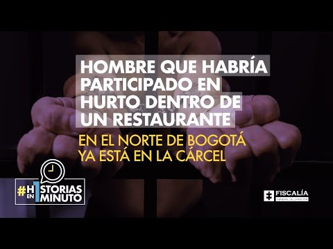 Hombre que habría participado en hurto dentro de un restaurante en Bogotá ya está en la cárcel