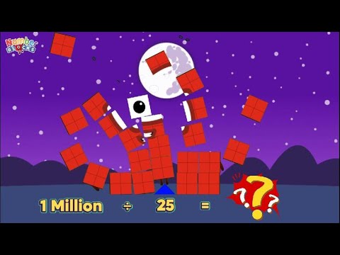 NUMBERBLOCKS DIVISION | LEARN TO DIVIDE BIG NUMBERS AND SMALL NUMBERS | LEARN TO COUNT | COLORART_ID