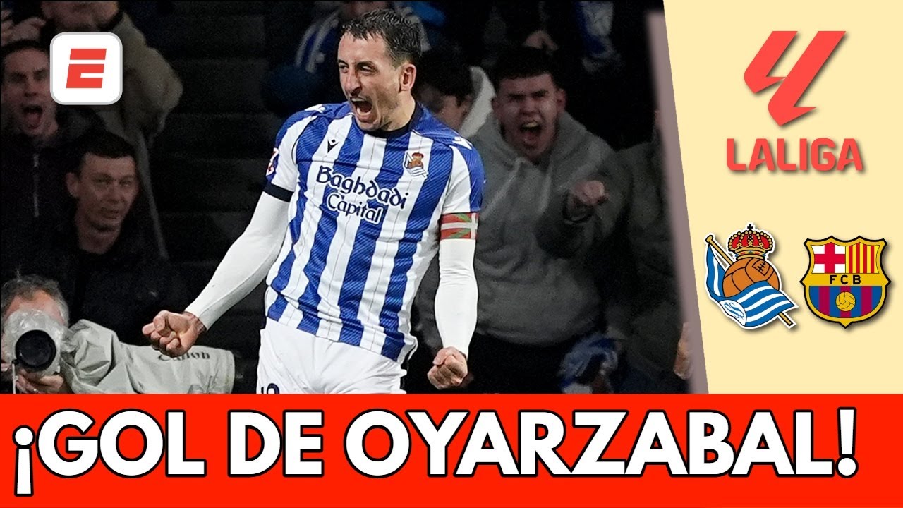 BARCELONA lo dominaba, pero REAL SOCIEDAD se fue arriba 1-0 con gol de MIKEL OYARZABAL | La Liga