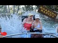 Roaring Rapids At Six Flags Magic Mountain CA Greta And Maria Get Soaked 4k