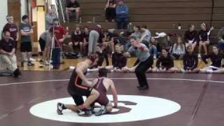 preview picture of video 'Matt Gray high school wrestling Shenandoah Vs. TJ awesome move!'