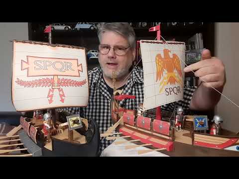 Playmobil Galleys 5390 and 4276: A comparison of the old and new Roman Galley