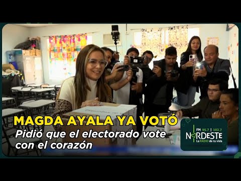 Magda Ayala votó en Barranqueras: “Esto se define después de las 18 horas”