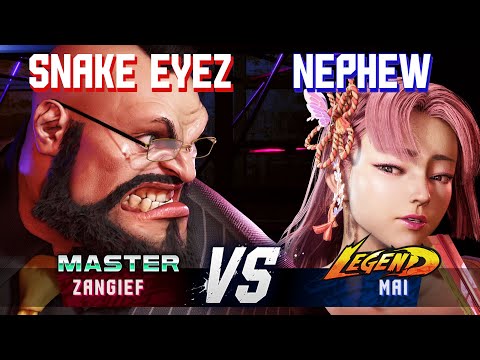 SF6 ▰ SNAKE EYEZ (Zangief) vs NEPHEW (Mai) ▰ High Level Gameplay
