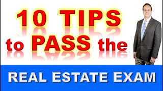 10 Tips to Pass the Real Estate Exam - How to PASS the Real Estate Text #realestateexam #realtor