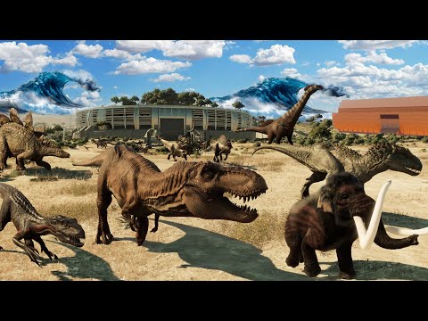 Dinosaurs Race & Escape Season 3 All Episodes - JURASSIC WORLD EVOLUTION 2 Included T-Rex #3