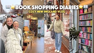 Cozy NEW ENGLAND Bookstore Vlog ❄️📚🩵 | A Week In Boston & Cape Cod!