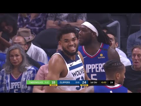 Karl-Anthony Towns Full Play vs Los Angeles Clippers | 02/01/20 | Smart Highlights