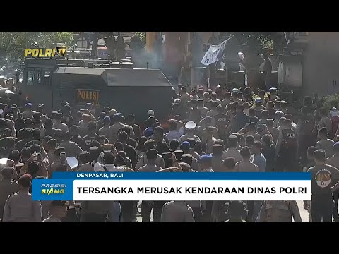 POLDA BALI AMANKAN PARA PELAKU UNJUK RASA YANG BERUJUNG ANARKI