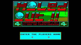 Holed Out !! - Extra Courses Vol. 1 for the BBC Micro