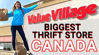 Biggest Thrift Store Canada !! MEGA VALUE VILLAGE. Designer Bargains   Shopping Haul.