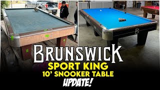 Brunswick Sport King 10' Snooker Table UPDATE!