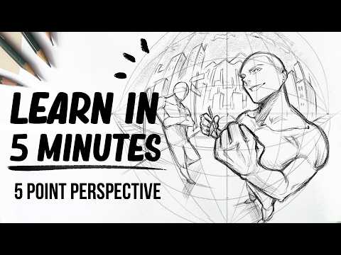 The Secret Behind Five Point Perspective Drawings | Tutorial