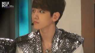120417 Show Champion Baekhyun singing  Led Apple- Sadness