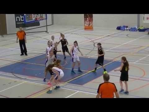 Basketball VU12 Nederlands Kampioenschap Black Eagles Rosmalen-Dozy Dames BV Den Helder 04-06-16