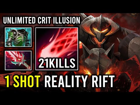 WTF 1 Reality Rift = 1 Delete Unlimited Crit Illusion Army Carry Chaos Knight Dota 2