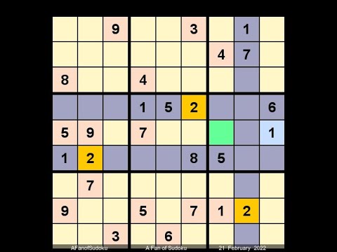 How to Solve The Hindu Sudoku Hard February 21, 2022