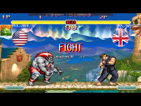 SFII X -  (USA) Pe1port  VS  Lee4eva (UK)  | - Street fighter 2 turbo