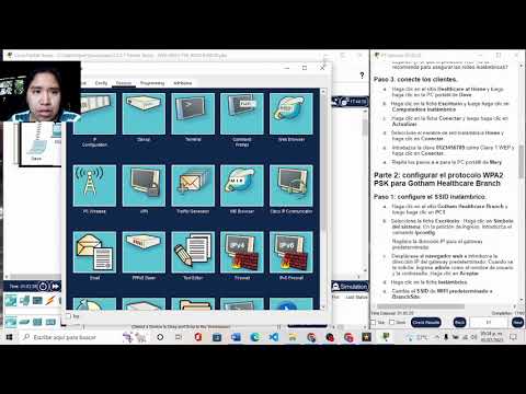 Packet tracer 3.3.2.7  protocolos WEP/WPA2 PSK/WPA2 RADIUS