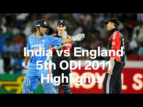 India vs England 5th ODI 2011 | Match Highlights IND vs ENG ODI | India won the 5-match series 5–0