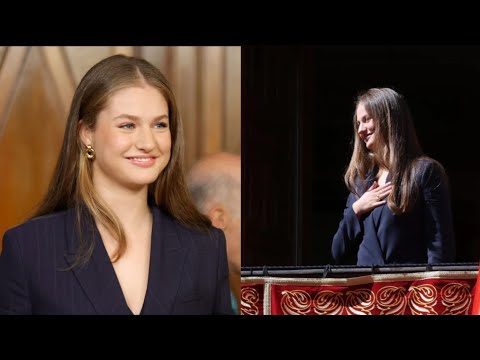 Funny moments of princess Leonor during visit to Navarra #princessleonor