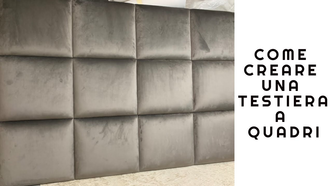 COME creare una TESTIERA a quadri | HOW to create a checked HEADBOARD
