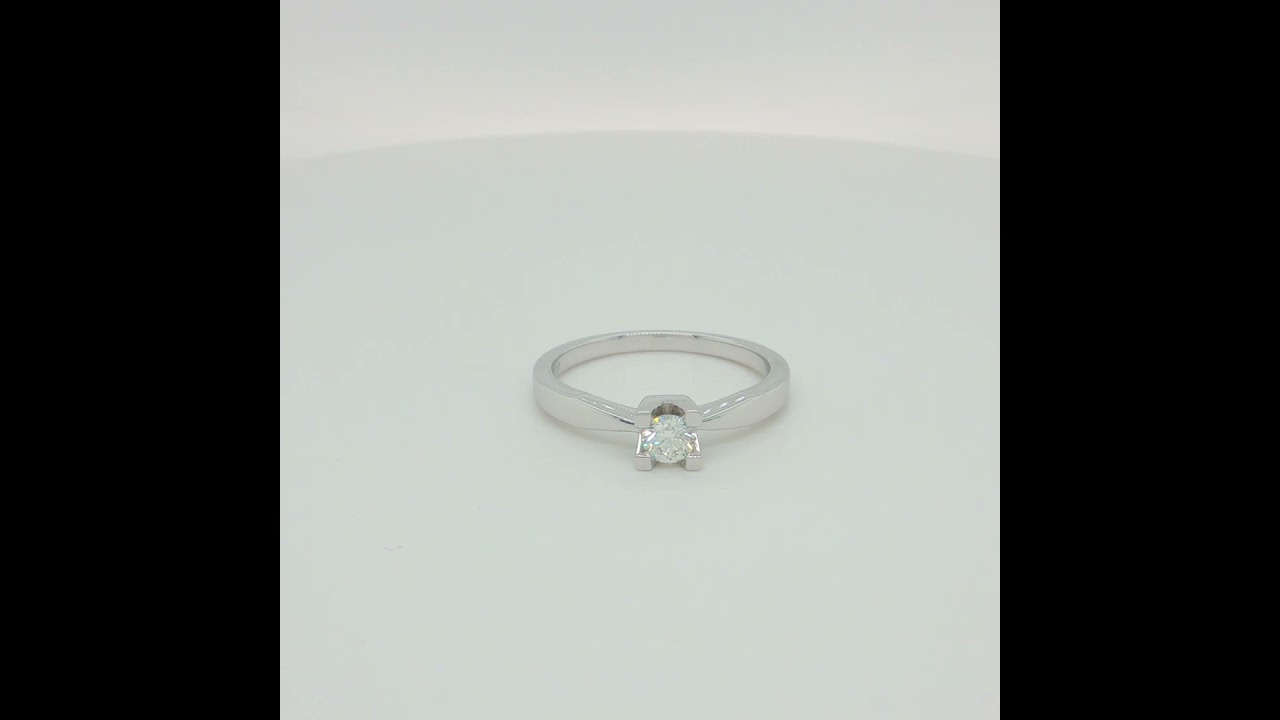 Kleopatra ring 0,20 H-W/SI 8 kt