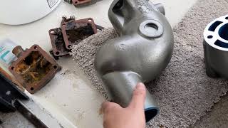 Silverton 34C - Marine Chevy 5.7 Vortec Exhaust Manifold Replacement
