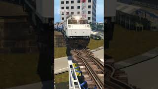 Train Passes Curly Rail #train #railroad #railtrack #railway #trains