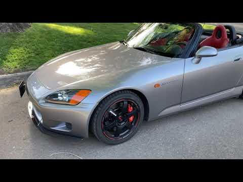 Modified 2001 Honda S2000 with Volk Racing Wheels