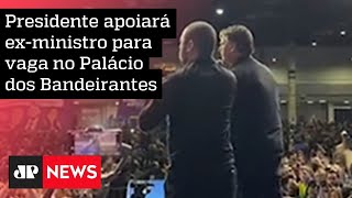 Bolsonaro marca presença em convenção de Tarcísio de Freitas para governo de SP