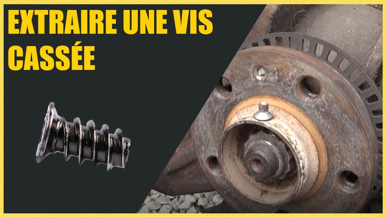 Comment extraire une vis cassée ou grippée sans abimer le filetage.