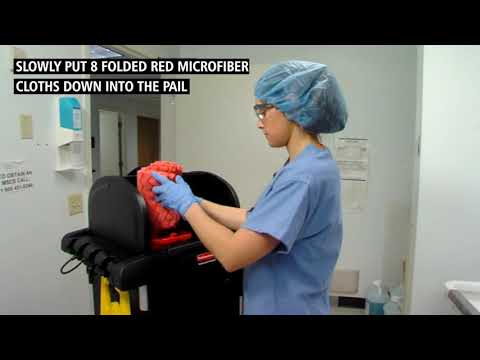 Product video for HYGEN™ 20" X 20" Microfiber Cloth, 12 Pack, Green