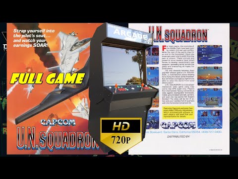 U.N. Squadron (Arcade) Full Playthrough with cheats @ 720p