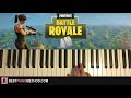 HOW TO PLAY - Fortnite Battle Royale - Main Menu Theme (Piano Tutorial Lesson)