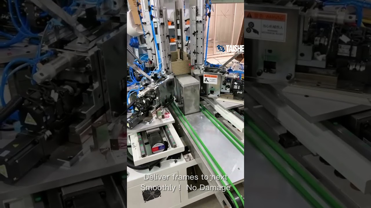 Special frame moulding joint test  TS-J50ZS TAISHENG FRAMING JOINT ROBOT frame making machine