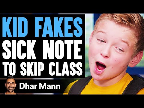 Kid FAKES SICK NOTE to Skip Class, He Instantly Regrets It | Dhar Mann