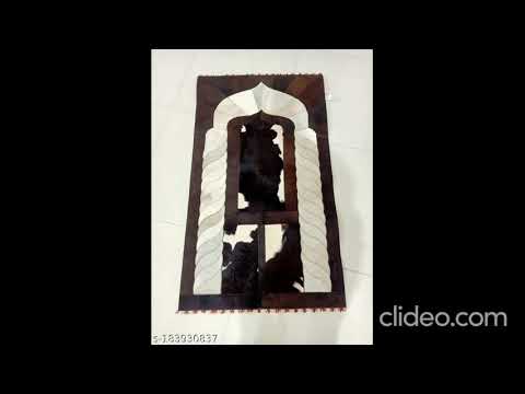 Natural Hair On Leather 27x42  12 feet