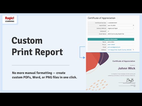 22 Custom Print Report