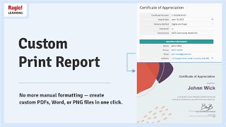 22. Custom Print Report